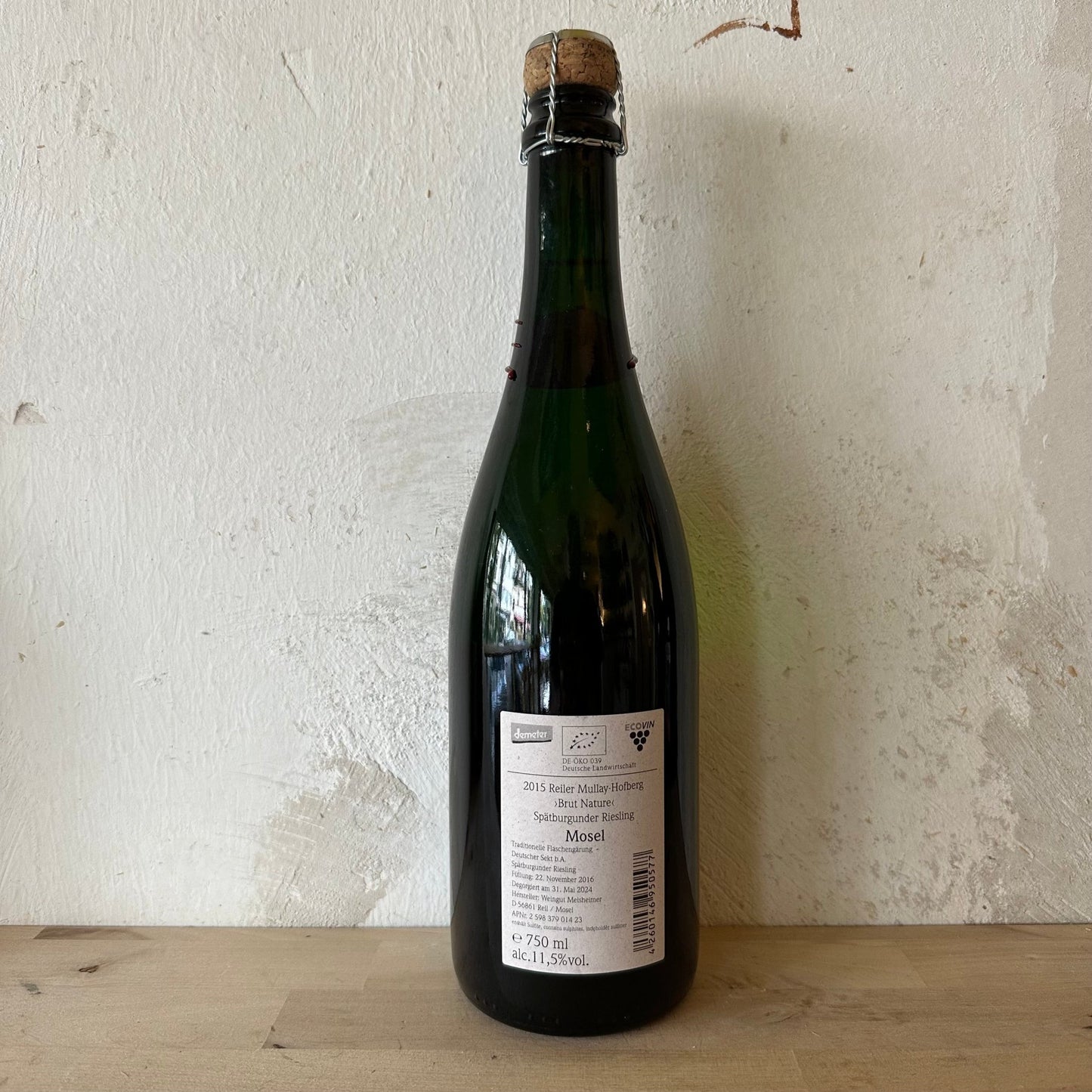 2015 Reiler Mullay - Hofberg Riesling Sekt Brut Nature - Weingut Melsheimer - Ponyhof Zu Verkaufen