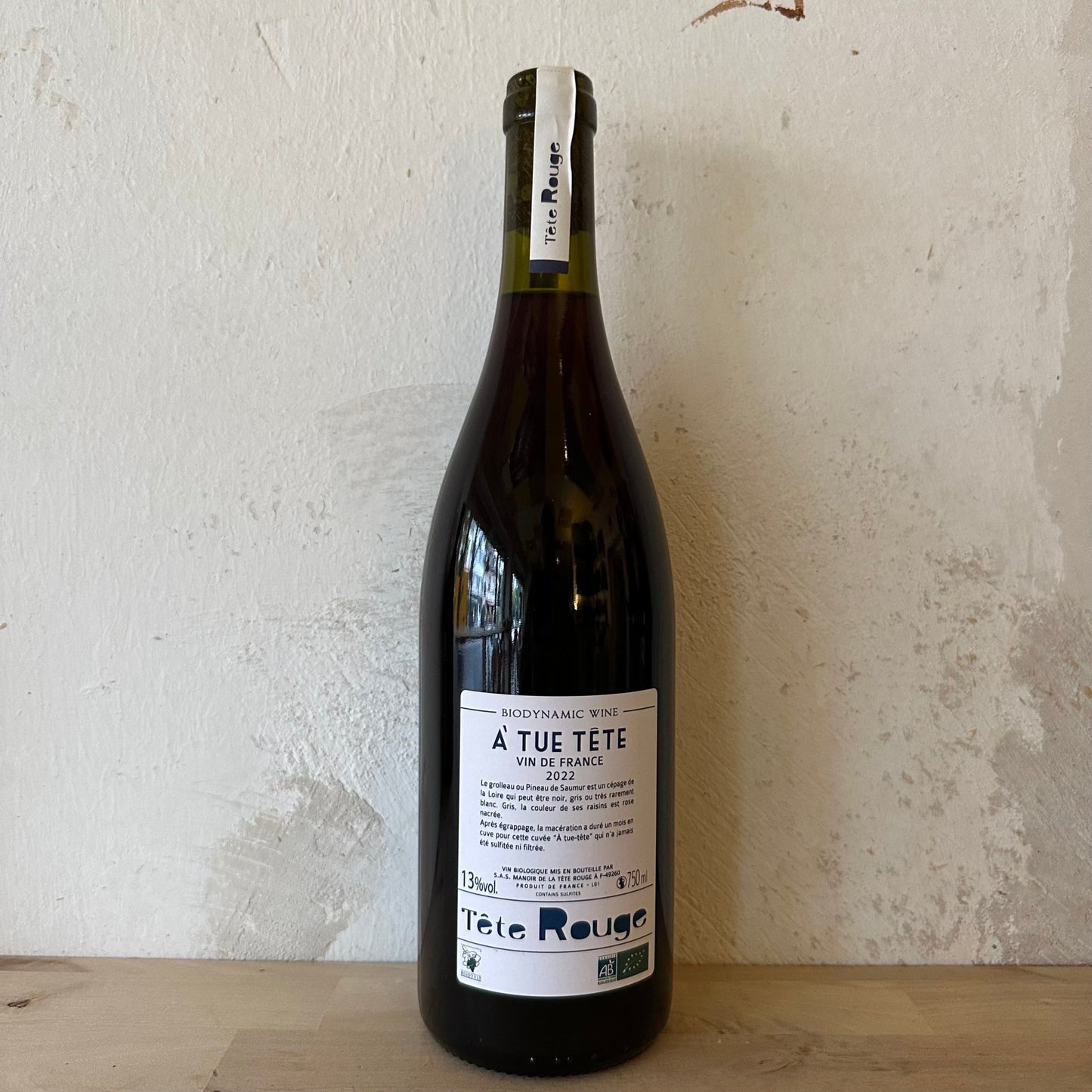 2022 VDF Grolleau Gris "A Tue Tête" - Domaine Manoir de la Tête Rouge - Ponyhof Zu Verkaufen