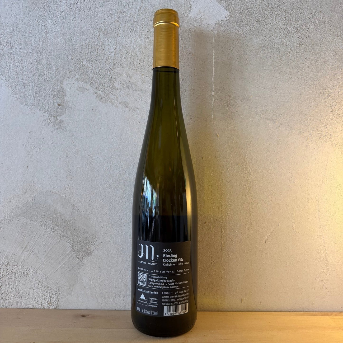 2023 Kinheimer Hubertuslay Riesling GG - Weingut Jakoby-Mathy - Ponyhof Zu Verkaufen