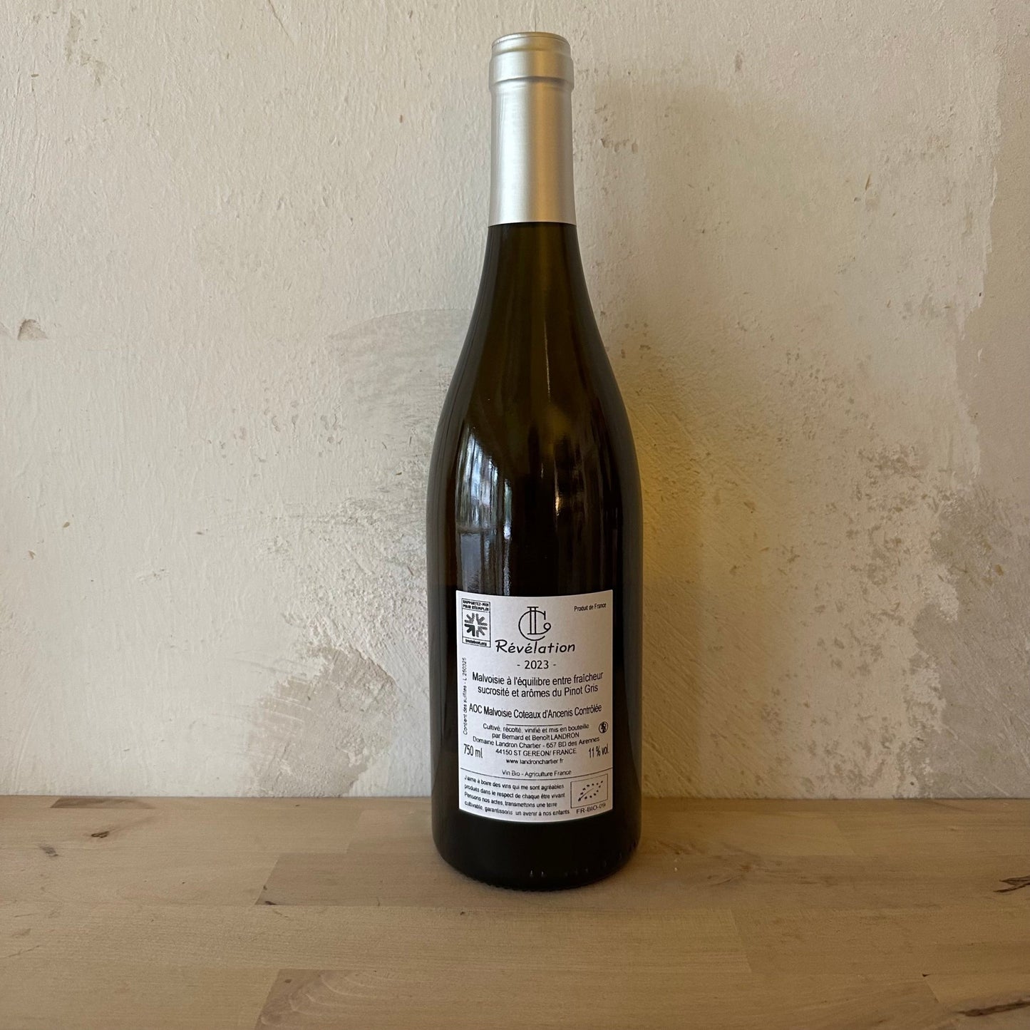2023 Revelation Coteaux d'Ancenis Malvoisie - Domaine Landron Chartier - Ponyhof Zu Verkaufen