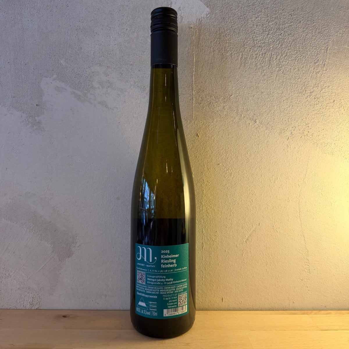 2024 Kinheimer Riesling feinherb - Weingut Jakoby-Mathy - Ponyhof Zu Verkaufen