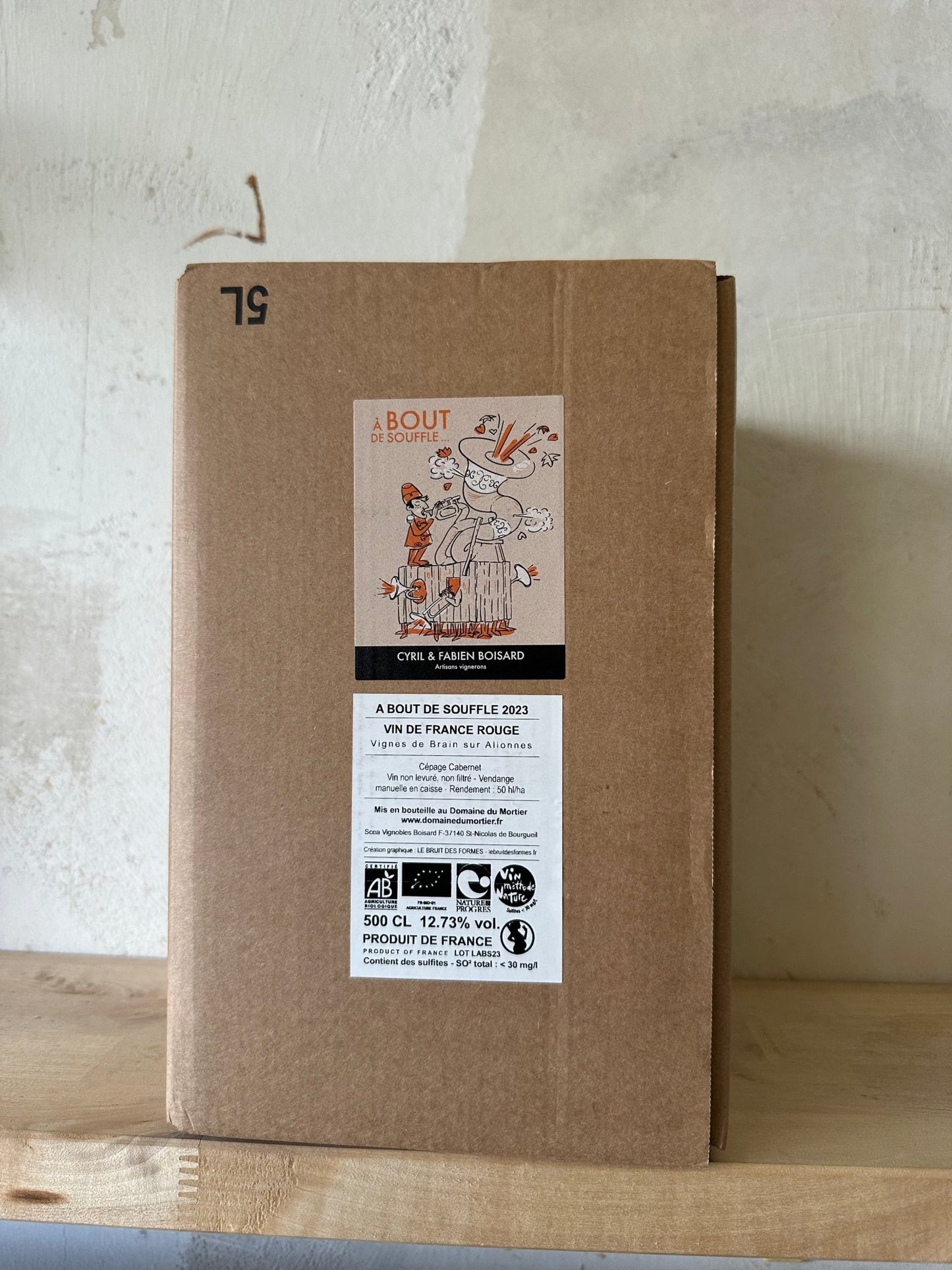 A Bout de Souffle Vin de France Rouge (5 Liter BIB) - Domaine Du Mortier - Ponyhof Zu Verkaufen