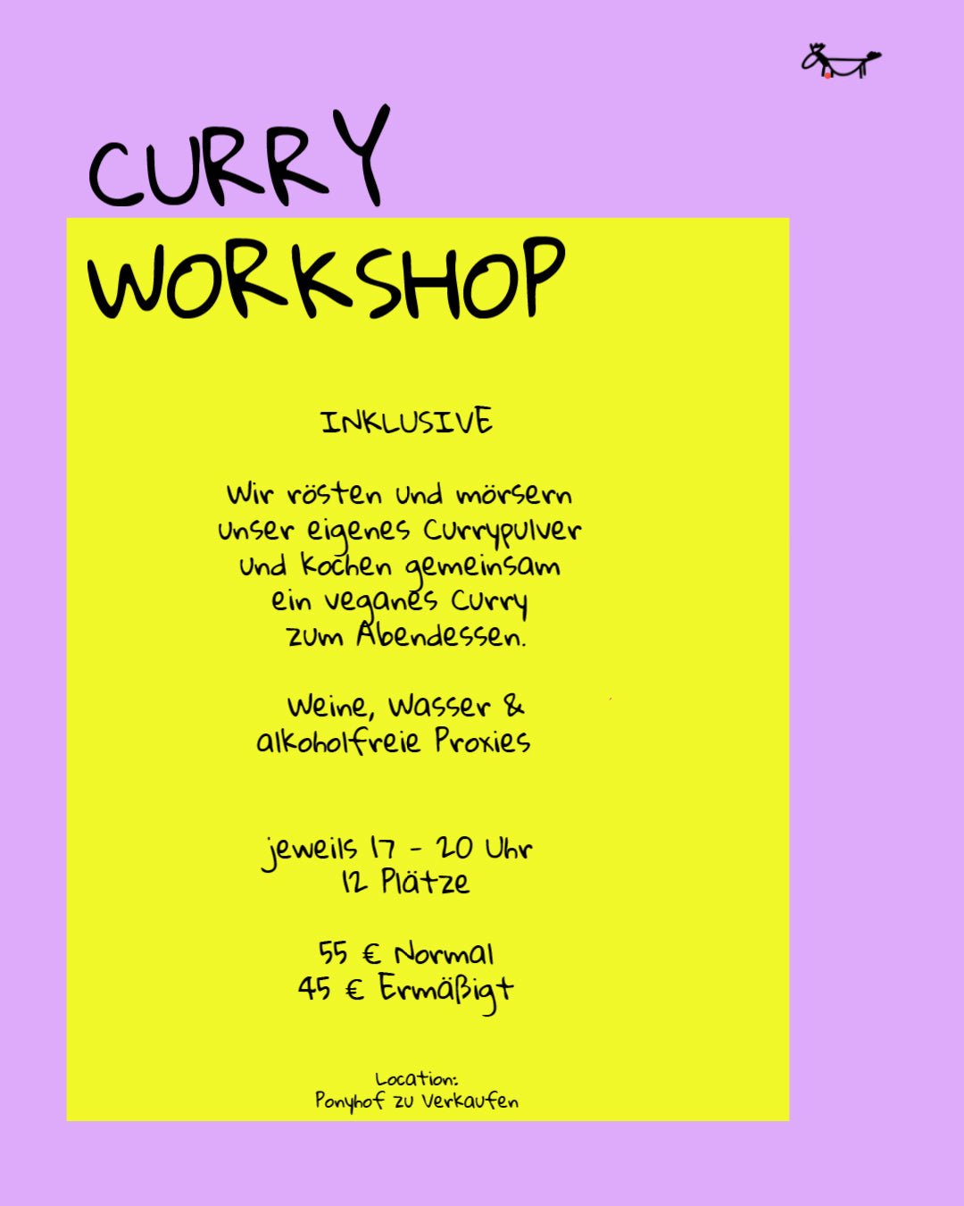Curry Workshop - Event - Ponyhof Zu Verkaufen