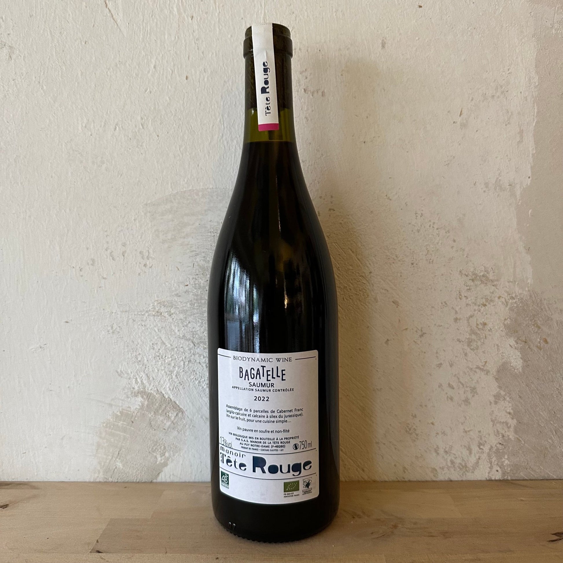 2022 AOC Saumur Rouge "Bagatelle" - Domaine Manoir de la Tête Rouge - Ponyhof Zu Verkaufen