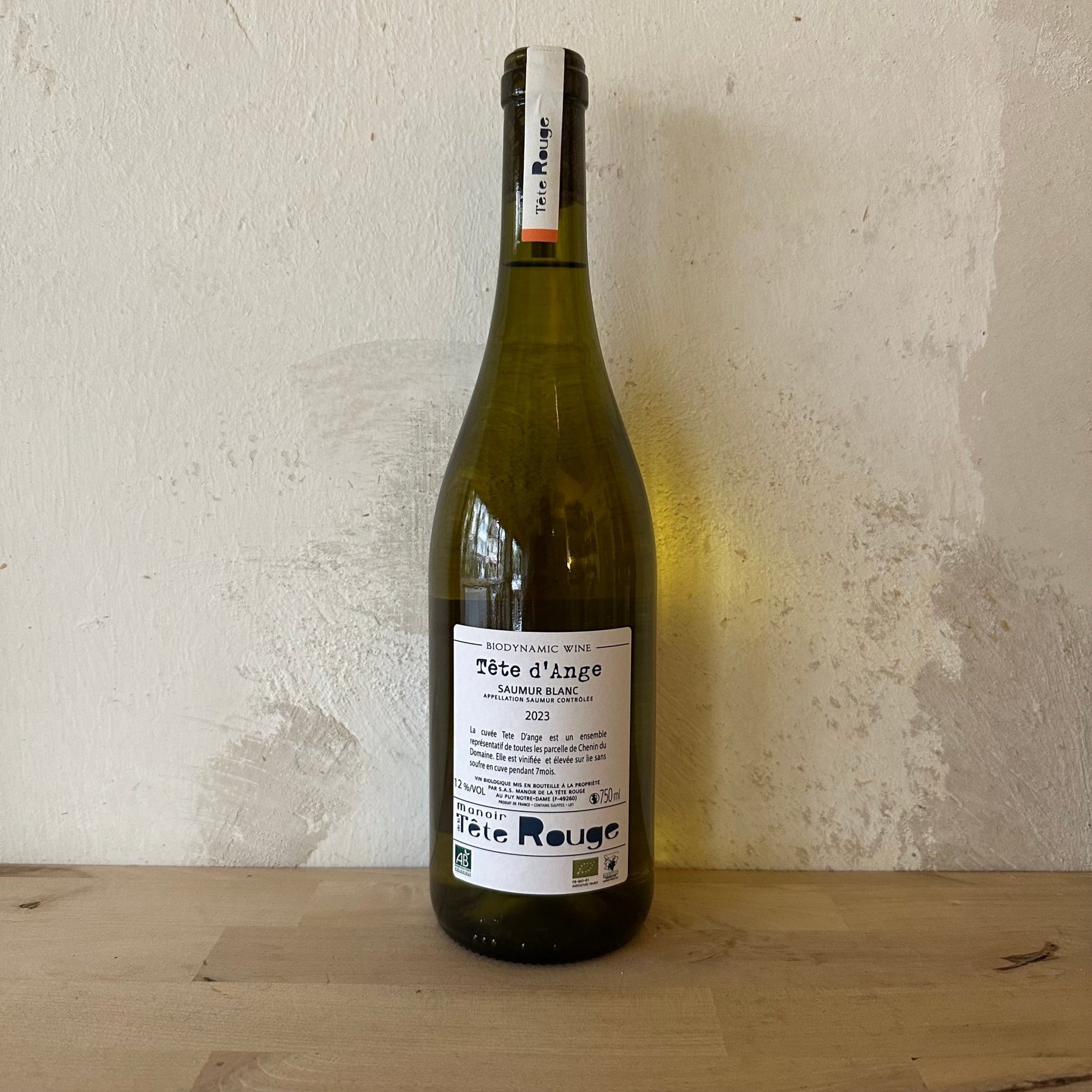 2023 AOC Saumur Blanc "Tête D'Ange" - Domaine Manoir de la Tête Rouge - Ponyhof Zu Verkaufen