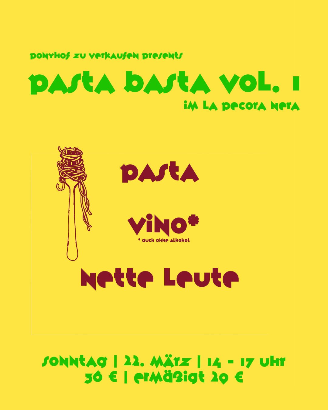 Pasta Basta Vol. 1 - Event - Ponyhof Zu Verkaufen