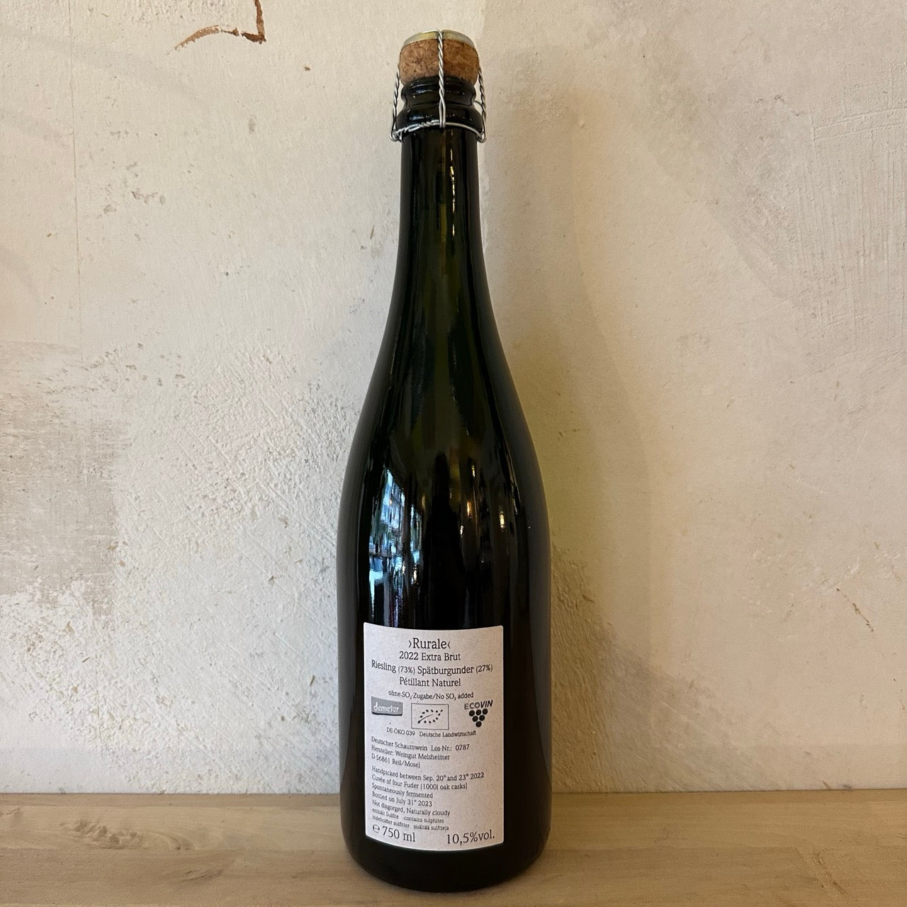 2022 Riesling Pét Nat Rurale Extra Brut - Weingut Melsheimer - Ponyhof Zu Verkaufen